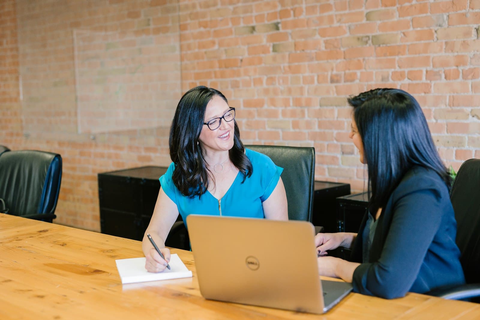 A recruiter at their desk
